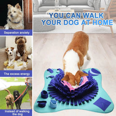 Snuffle Mat for Dogs Cats 25x25 inch Dog Snuffle Mat Interactive Toys Mat