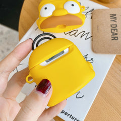 3D Cute Cartoon Doughnut Silicone AirPods Case