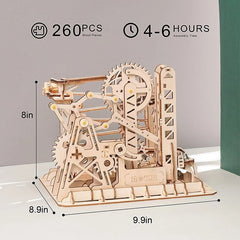 Robotime ROKR Blocks Marble Race Run Maze Balls Track DIY 3D Wooden Puzzle Coaster Model Building Kits Toys for Drop Shipping