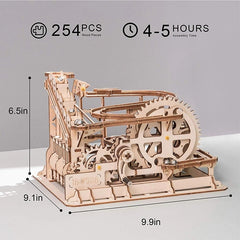 Robotime ROKR Blocks Marble Race Run Maze Balls Track DIY 3D Wooden Puzzle Coaster Model Building Kits Toys for Drop Shipping