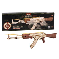 ROKR Wooden Puzzle Gun Toys Model DIY 3D Building Kits For Gifts