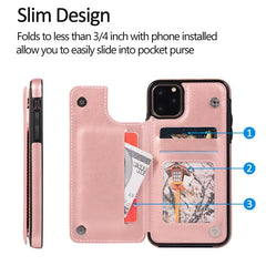 Wallet Phone Cases for IPhone 11 Pro Max 6S 6 7 8 Plus XS Max XR Case Cover Retro Flip Leather Phone Case for Iphone 7 Case Capa