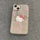 Hello Kitty Kuromi Electroplated Silver Phone Case