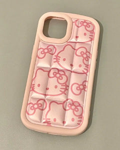 Hello Kitty Shockproof Puffer Phone Case