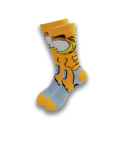 Funny Cartoon Anime 200-Needle Socks – Breathable Cotton Gift for Men and Women