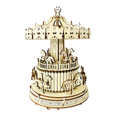 Handmade Carousel Music Box Puzzle Toys