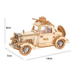 Robotime Rolife Vintage Tramcar Model 3D Wooden Puzzle Toys For Chilidren Kids Christmas Birthday GiftsTG505 Dropshipping