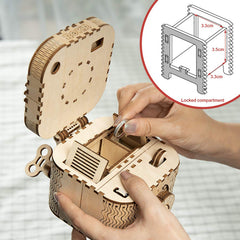 Robotime Rokr 123Pcs Treasure Box Creative 3D Wooden Puzzle Game Assembly Toys Chris Gift For Children Adults Teens Dropshipping