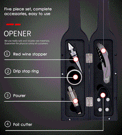 Wine Bottle Opener Set Deluxe Tool