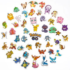 50/100Pcs Pokemon Stickers Kawaii Pikachu Skateboard Bicycle Guitar Laptop Kids Waterproof Stiker Toys