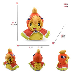 24 Pcs Pokemon Pikachu Cosplay Toys Charizard Snorlax Garchomp Tyranitar Hydreigon Anime Stuffed Plush Cartoon Peluche Dolls